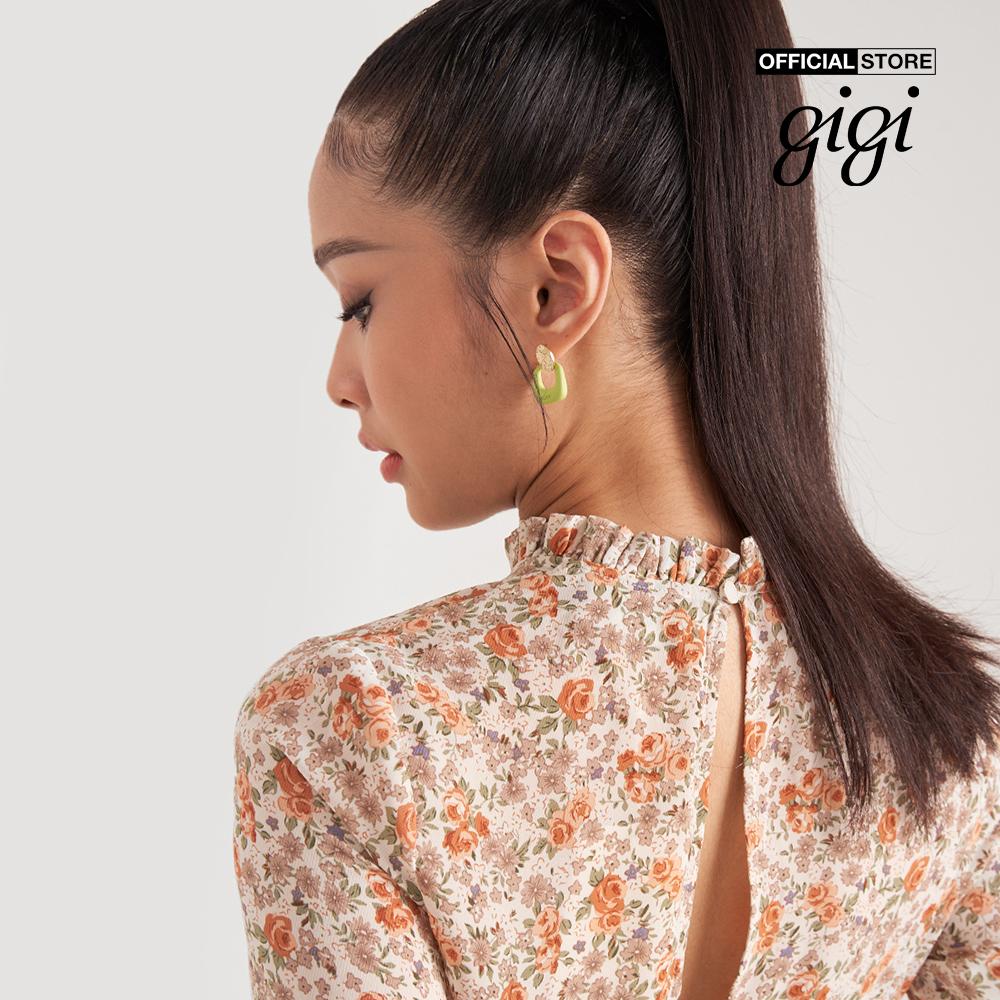 GIGI - Đầm midi tay dài xẻ tà thời trang G2102D211130