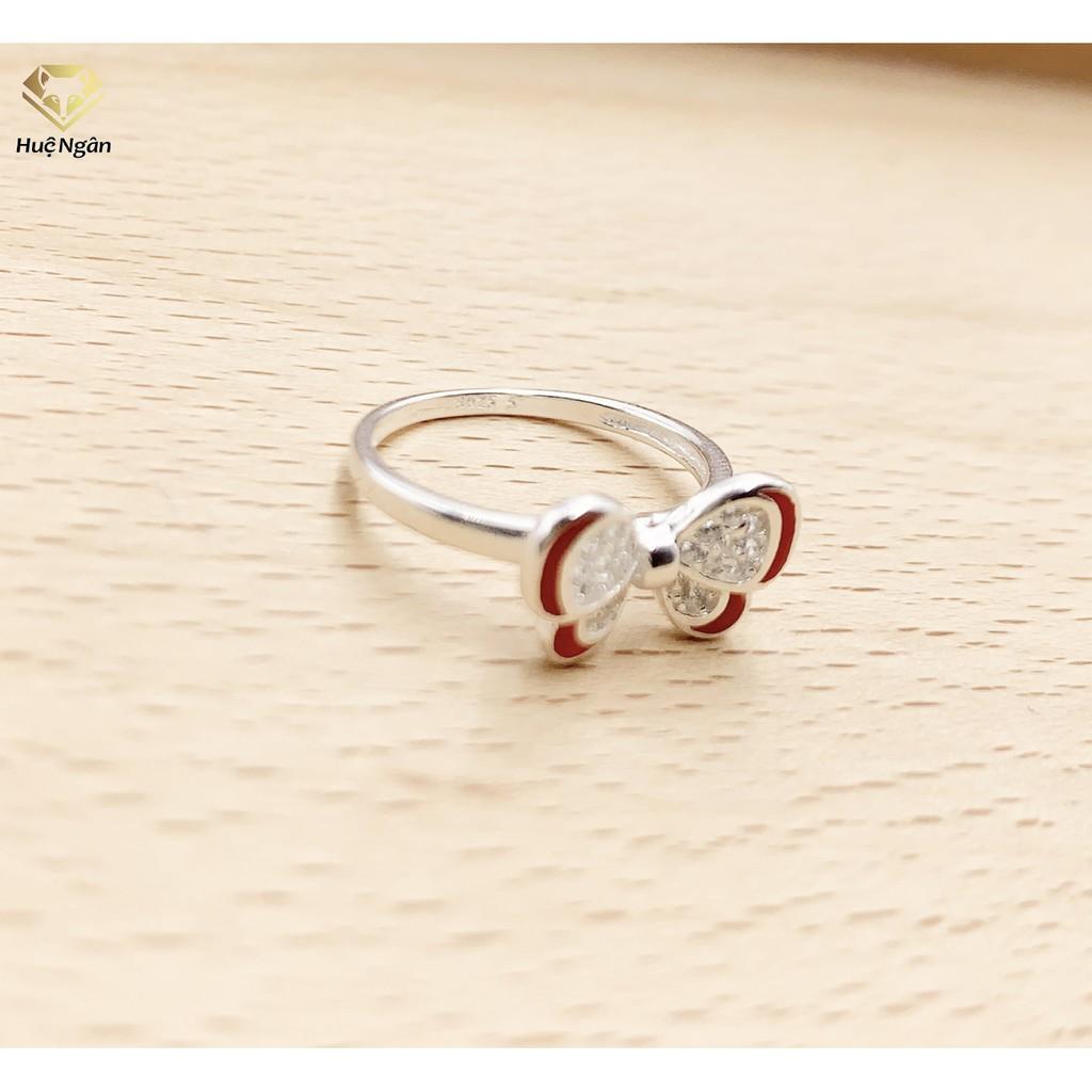 Nhẫn bạc Ý 925 Huệ Ngân - Hồ điệp xinh xinh xắn RYR140047