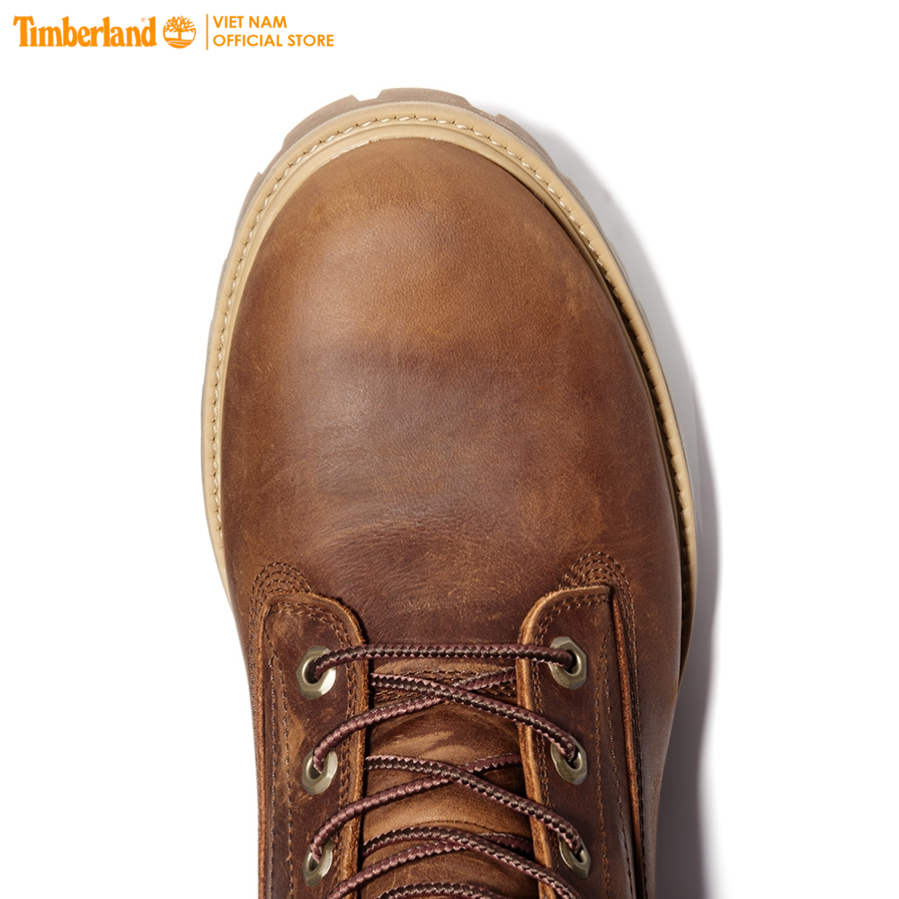 Timberland Giày Boot Nam Cổ Cao 6 inch Basic Alburn Boot WP Md Brown Full Grain TB0A1H8QHE