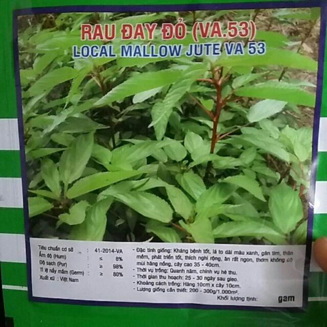 Hạt giống rau đay đỏ 20g