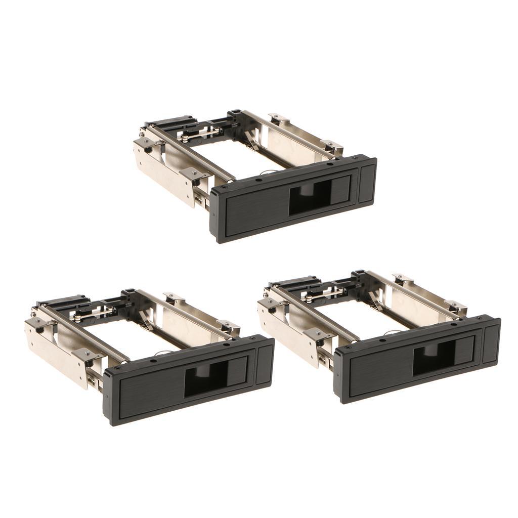 3x Single Bay 3.5" SATA Trayless Hot Swap Rack  Hot Swap with Screw