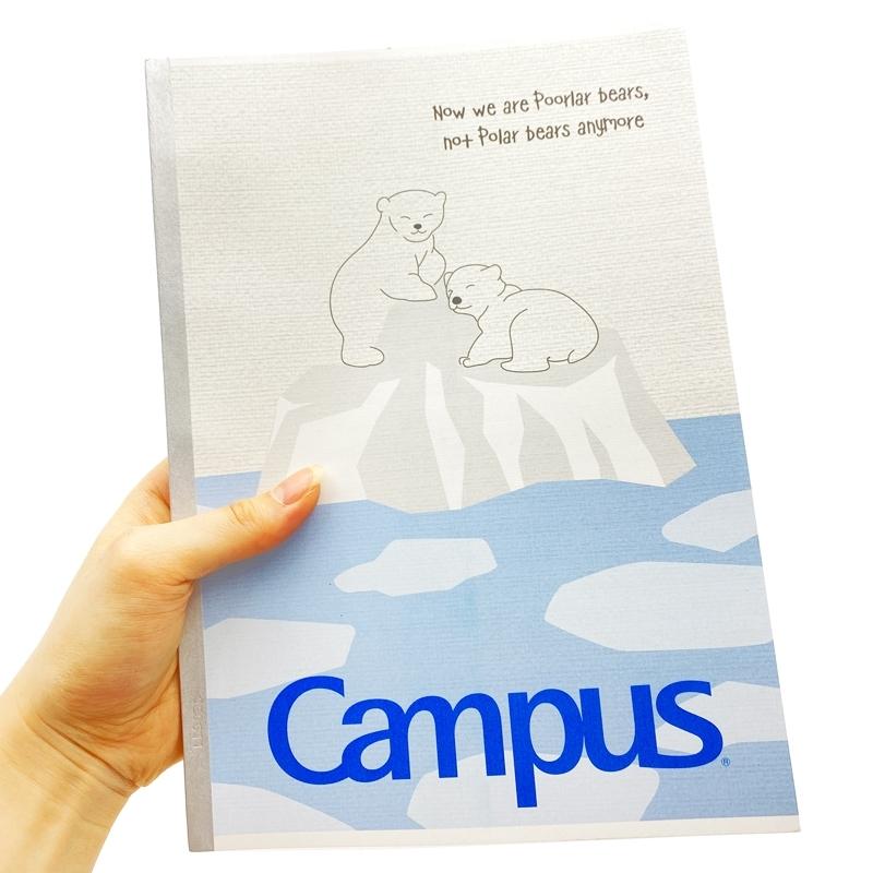Vở Polar Bear - B5 Kẻ Ngang Có Chấm 80 Trang ĐL 70g/m2 - Campus NB-BPBE80