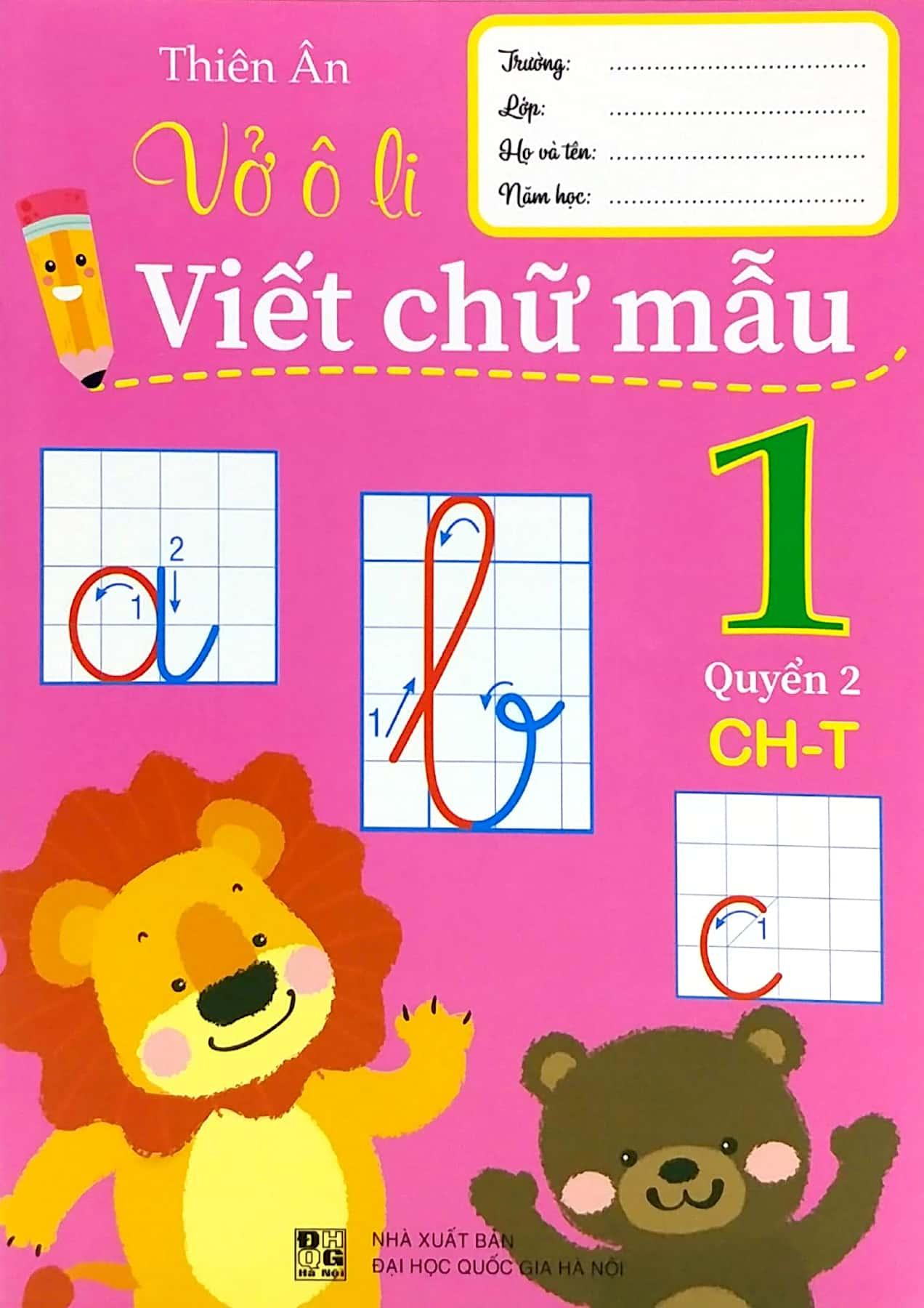 Vở Ô Li Viết Chữ Mẫu 1 - Quyển 2