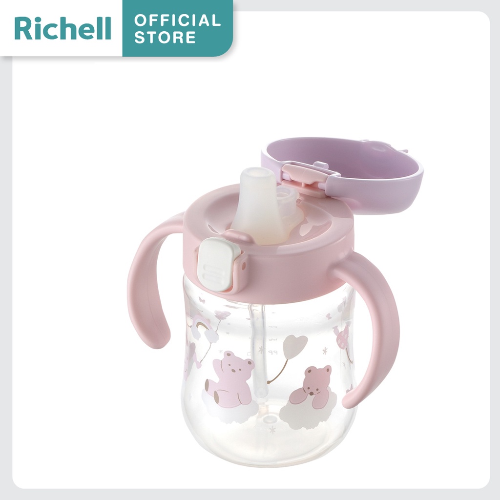 Hình ảnh Bình tập uống TLI Richell Nhật Bản - bước 1 | Baby