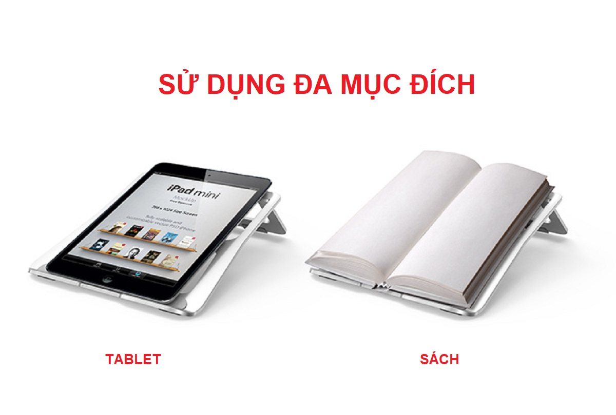 Giá Đỡ Laptop, ipad Hợp Kim Nhôm Cao Cấp, Giúp Tản Nhiệt Laptop, Máy Tính Xách Tay, Có Thể Gấp Gọn, Điều Chỉnh Góc Độ. Hàng Chính Hãng DKB