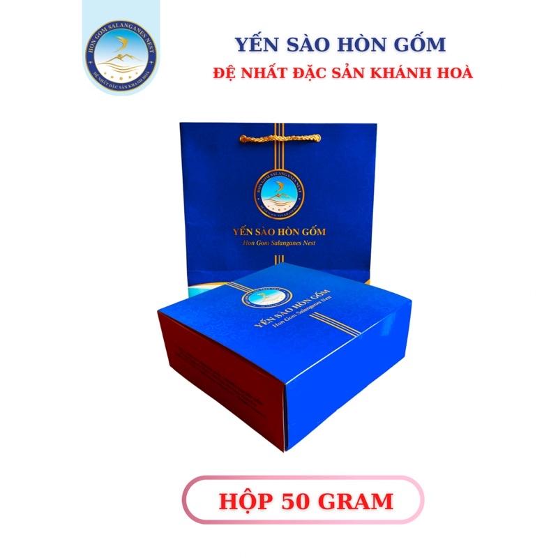 [Hộp 50/100g] Chân Yến Sào Khánh Hoà Tinh Chế Cao Cấp C1 - Yến Sào Hòn Gốm Chính Hiệu Khánh Hoà - HON GOM SALANGANES NEST