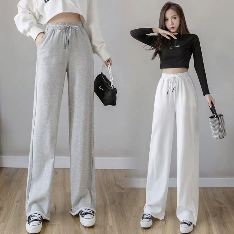 Quần Jogger nữ SPUN 4 Màu rách đùi Da Ca Cao Cấp