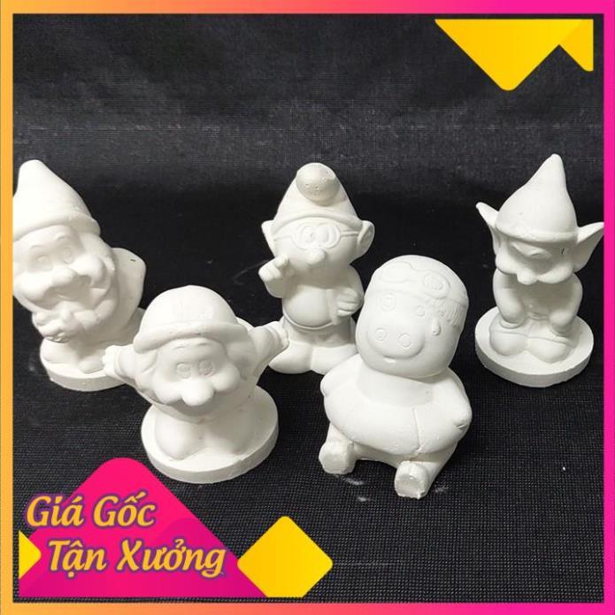 Tượng Thạch Cao Cho Bé Nhiều Hình Size 9-11cm Tặng Kèm 8 Màu Và 1 Cọ (Bộ 10 Tượng) FREESHIP  TP'S