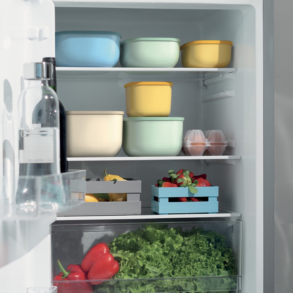 Hộp Đựng Thực Phẩm Cỡ Vừa Guzzini STORE&MORE Shallow Airtight Fridge/Freezer/Microwave Containers 975CC - Hộp Kín Không Khí - Phù Hợp Cho Tủ Lạnh/Tủ Đông/Lò Vi Sóng