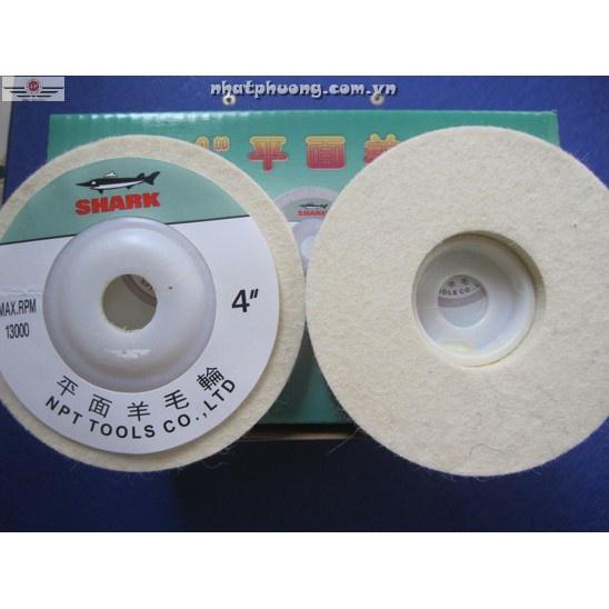 Nỉ trắng đánh bóng inox