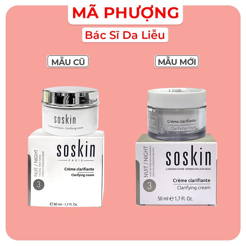 KEM DƯỠNG TRẮNG MỜ NÁM SOSKIN CLARIFIYING CREAM