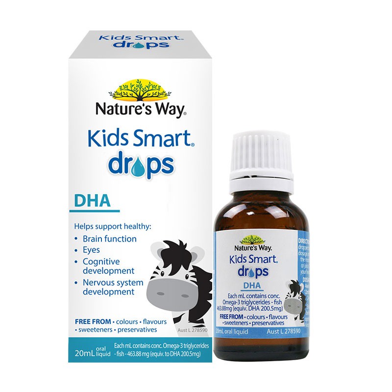Kids Smart Drops DHA. Bổ Sung DHA,EPA Giúp Phát Triển Trí Não Cho Bé
