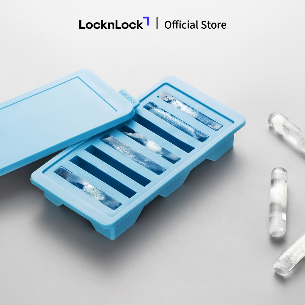 Khay Làm Đá LocknLock SLX16 Silicone Ice Tray, Hàng Chính Hãng, Làm Thạch Rau Câu Và Kem - JoyMall