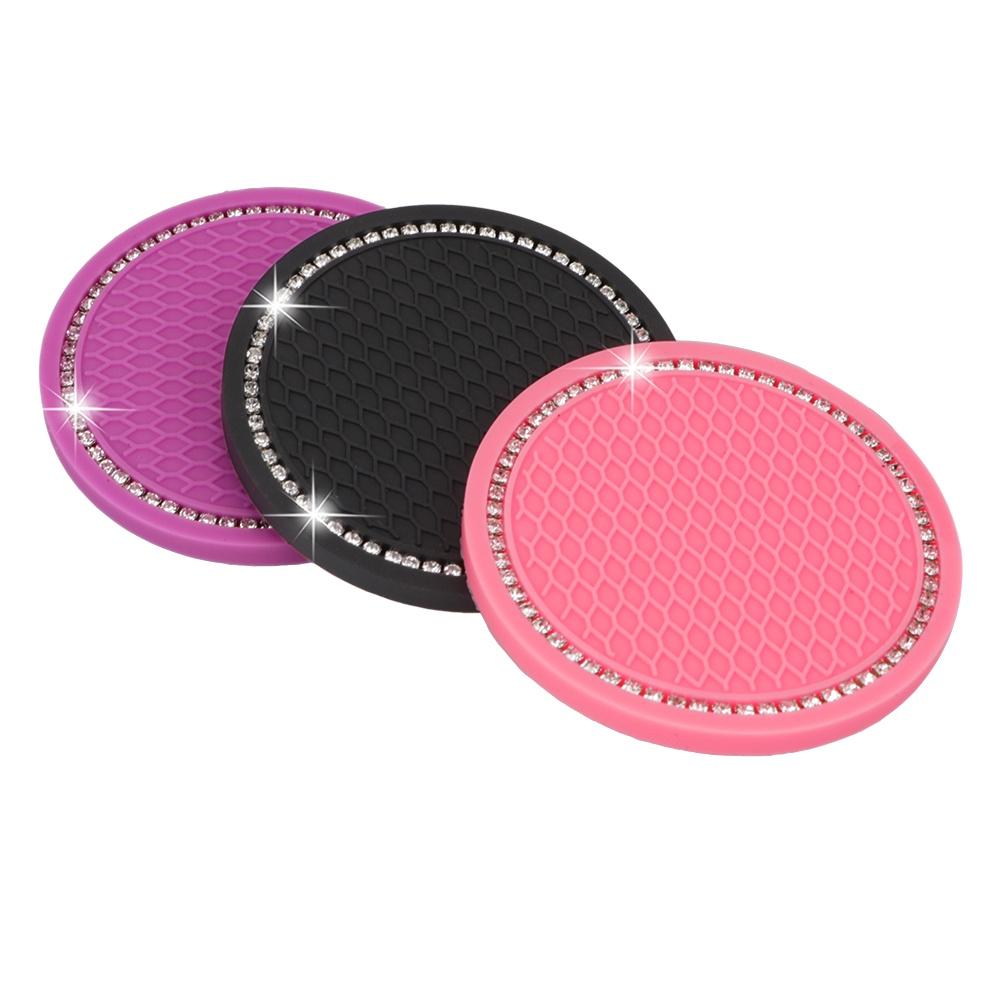 Set 2 giá đỡ bình nước bằng silicon chống trượt tiện dụng cho xe hơi