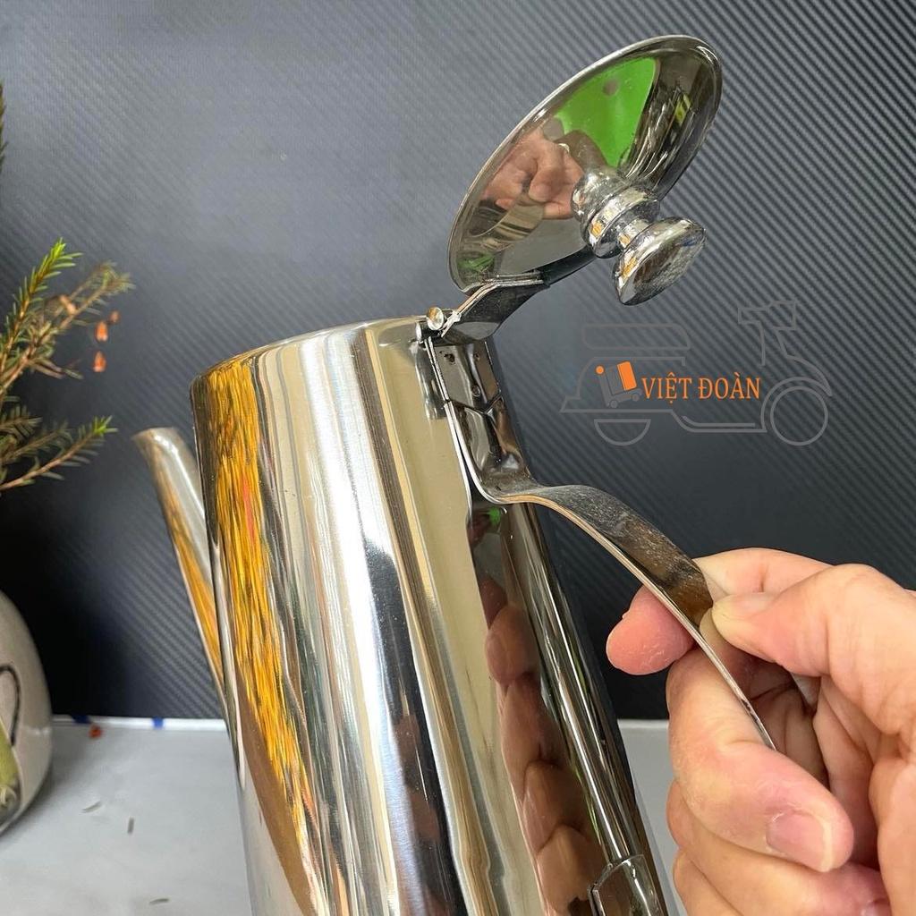 Bình trà, trà đá, cà phê - Inox không rỉ, thiết kế vòi dài kết hợp nắp bật rất tiện lợi - Size 1.5 lit và 2 lit. Dụng cụ