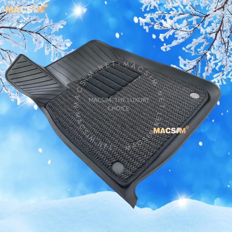 Thảm lót sàn ô tô 2 lớp cao cấp dành cho xe Audi Q8 2016+ nhãn hiệu Macsim 3w chất liệu TPE