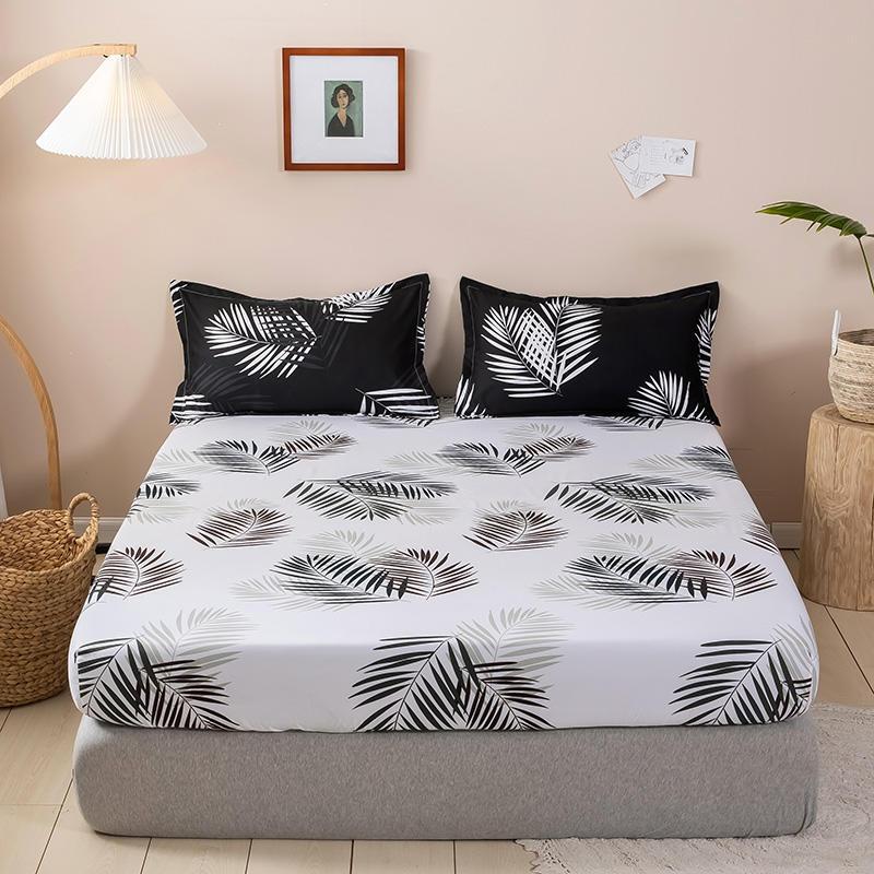 Bonenjoy 1 Giường Đơn/Đôi/Nữ Hoàng/Vua Kích Thước Lắp Ga Trên Cao Su Đôi Nệm bao Da Đàn Hồi