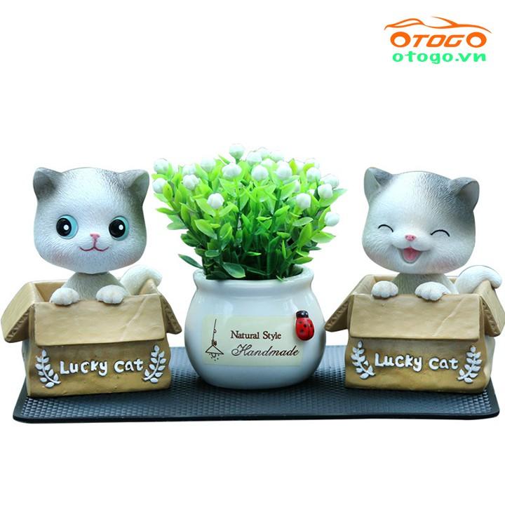 Set mèo để taplo xe hơi , set mèo để taplo ô tô