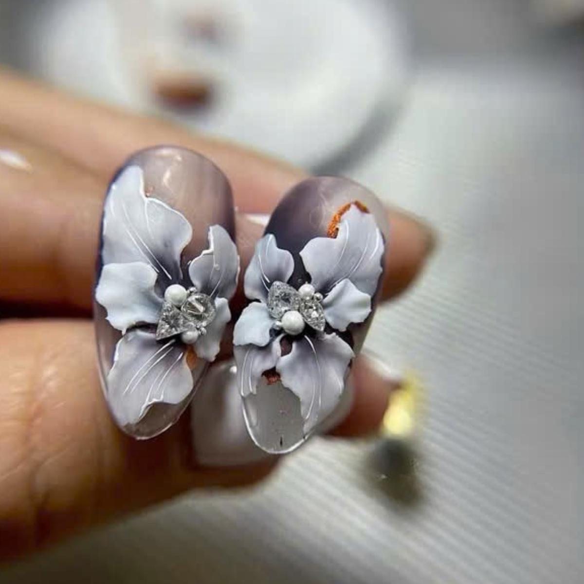Gel Nặn Hoa Khô Màu Trắng CARVED 5ml Siêu Dẻo, Gel Nặn Thú, Hoa Nổi, Gel Nặn Trắng Không Dính Tay NQ Nail Đắp Hoa Tạo Hình Làm Nail Chuyên Nghiệp
