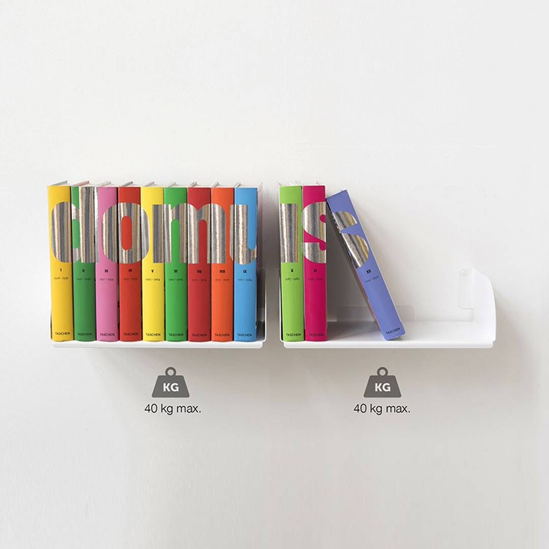 Kệ sách treo tường chữ D45