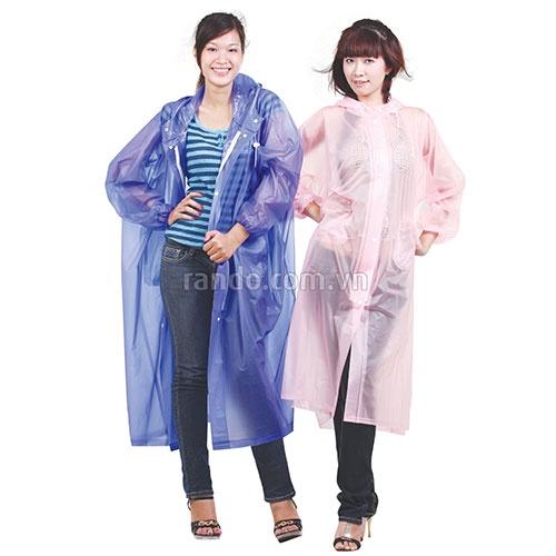 Áo Mưa Dây Kéo RANDO Cao Cấp Dành Cho 1 Người Bít Sườn Nhựa Không Thấm Nước Thời Trang Chính Hãng Giá Sỉ DKTrong