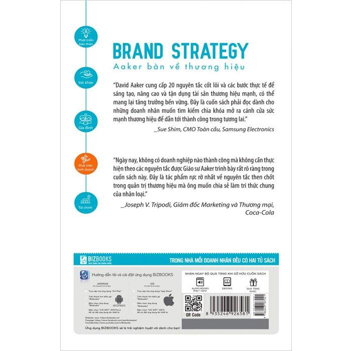 Sách  - Brand Strategy: Aaker Bàn Về Thương Hiệu
