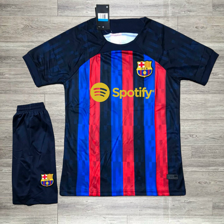 Quần áo Bóng đá Barca 22/23 Mới nhất  - Vải Polyester Thái Gai Lưới