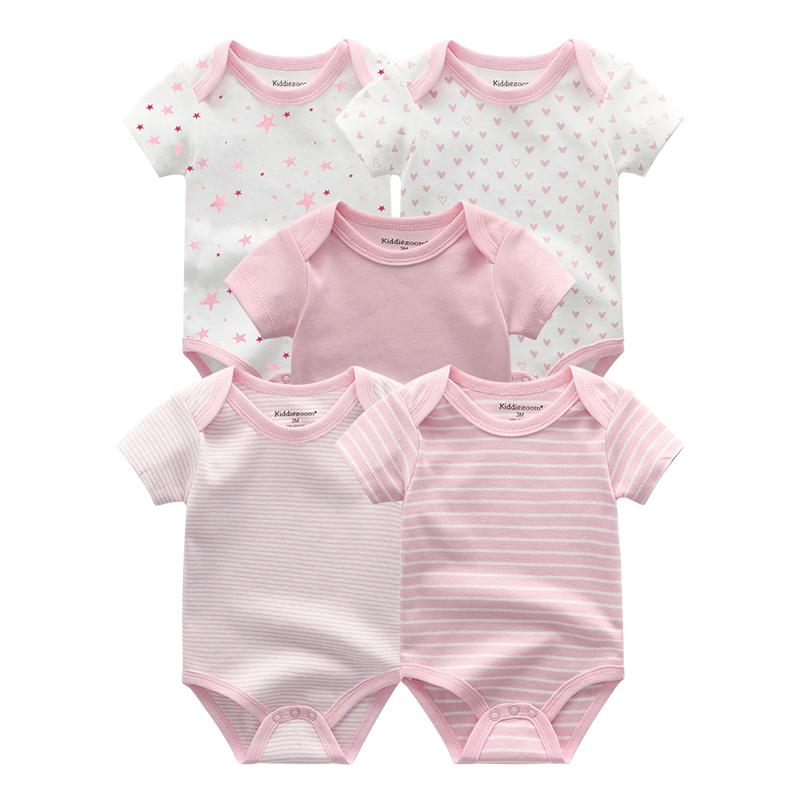 Sơ Sinh Bé Trai Quần Áo 5 Ngôi Sao In Hình Trẻ Sơ Sinh Bodysuit Áo Mùa Hè Bé Gái Áo Liền Quần Bộ Kids Cho Bé Trang Phục Của Ropa para Bebes