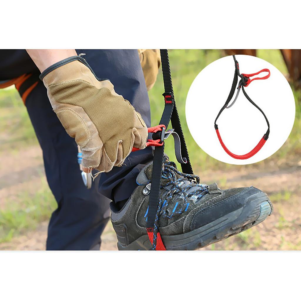 Outdoor   Rock Climbing Caving Adjustable Foot Ascender Sling Equipment