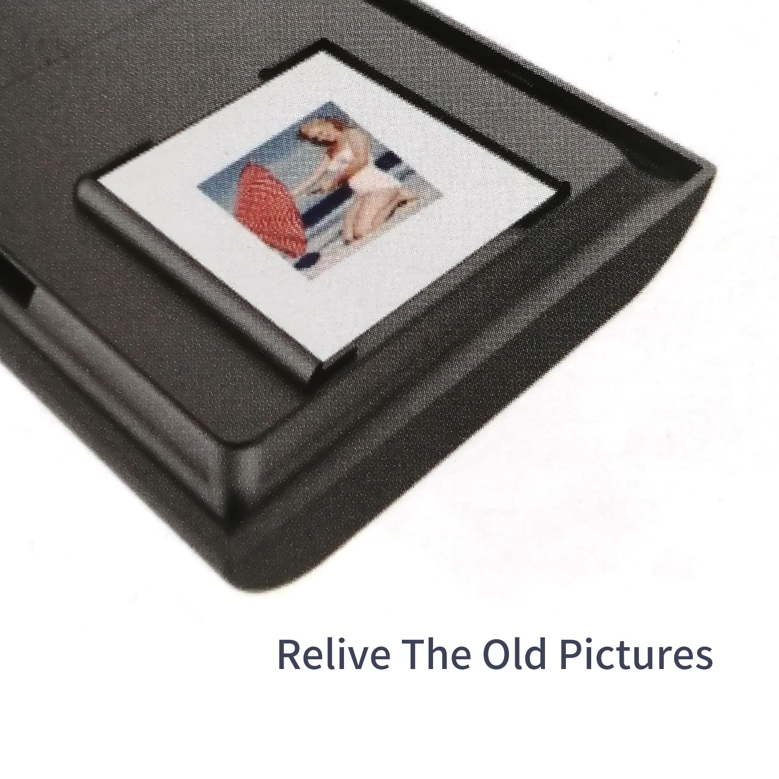 TON169 Mobile Film and Slide Scanner for 35 Negatives and Slides with LED Backlight Free APP Foldable Novelty Scanner