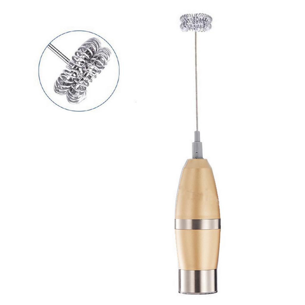 Handheld Milk Frother Electric Drink Foamer Whisk Coffee Mixer Stainless