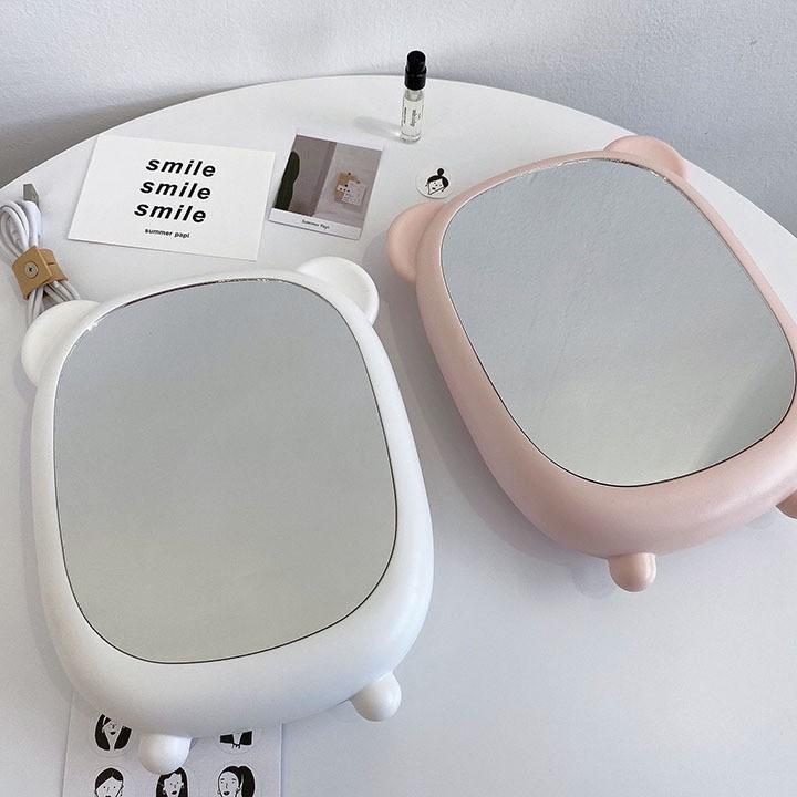 Gương để bàn trang điểm gấu mèo thỏ siêu xinh KEENGSTORE phong cách Hàn Quốc GDBGMT
