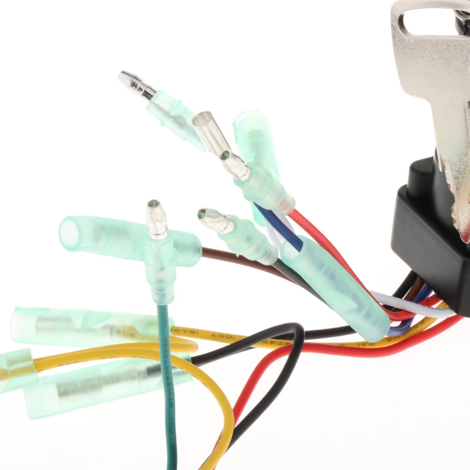 Ignition Key Switch 703-82510-42-00 for Outboard Motors Remote Control Box Replacement Vehicle Spare Parts Durable