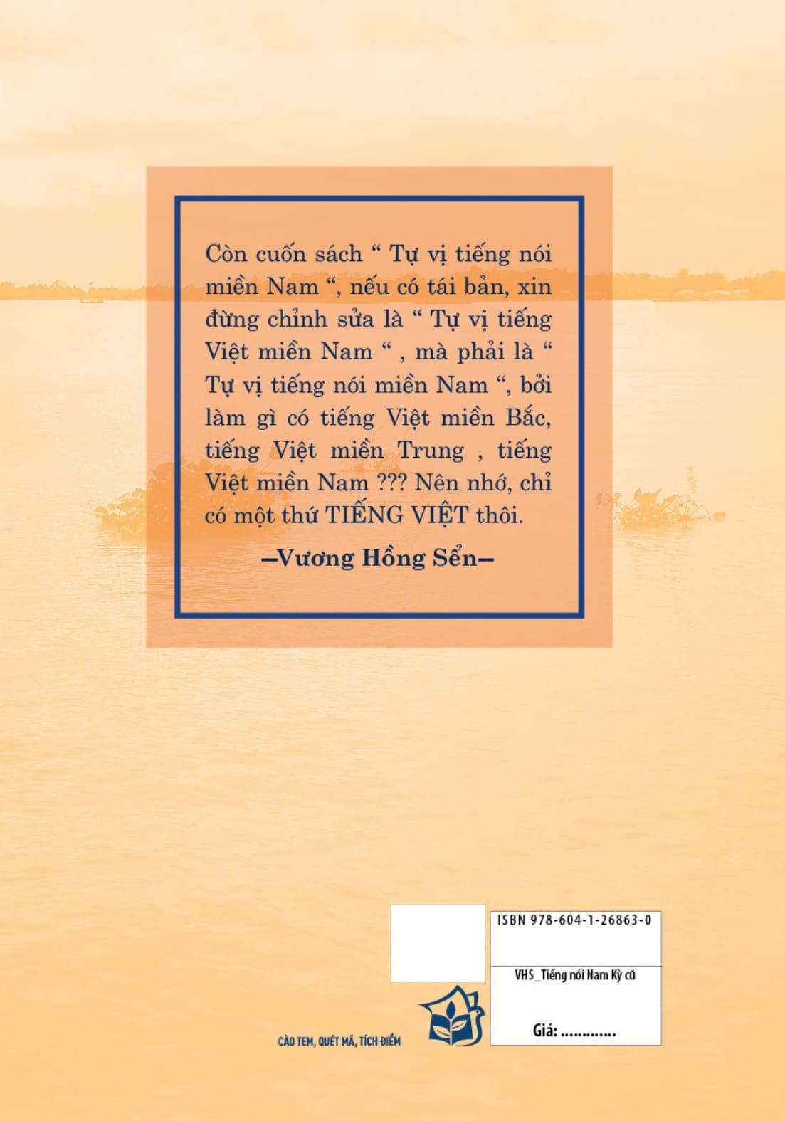 Sách - Tự Vị Tiếng Nói Miền Nam - Bìa Cứng