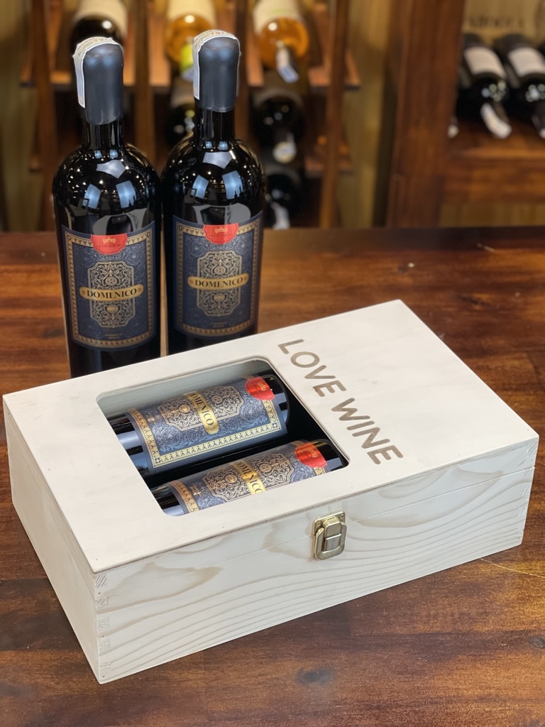Sét rượu 2 chai rượu vang Ý domenico