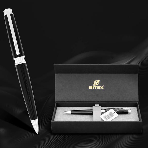 Bút Bi Ký 1.0 mm - Bitex SI01 - Kèm Hộp - Mực Xanh