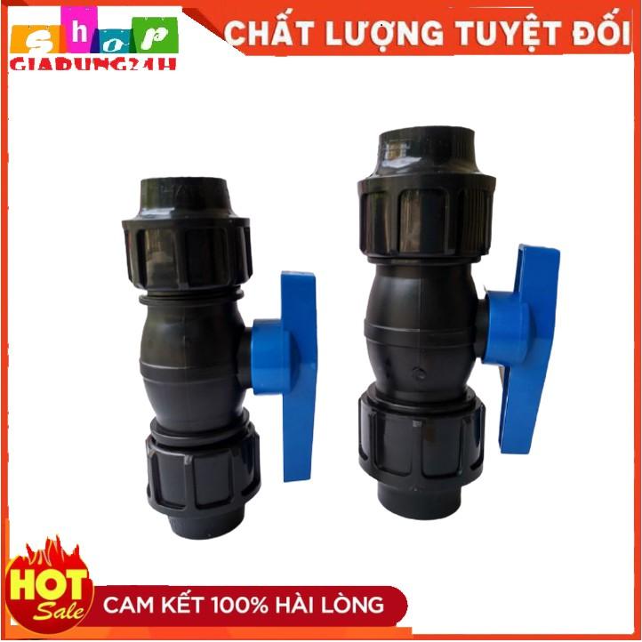 Van Khóa Nước Nối Nhanh Ống Nước Sạch, Ống Đen