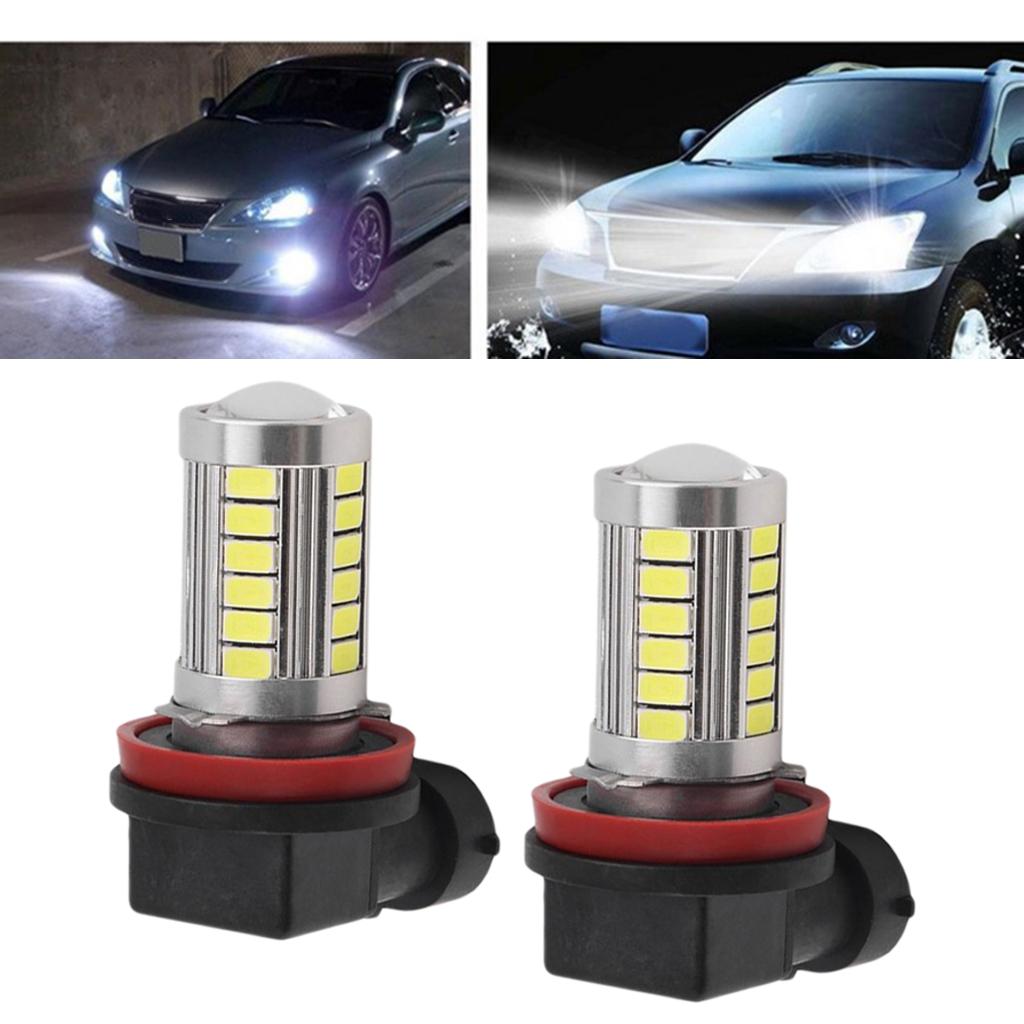 2Pcs 6000K H11 21 LED Fog Driving Light Bulbs DRL Super