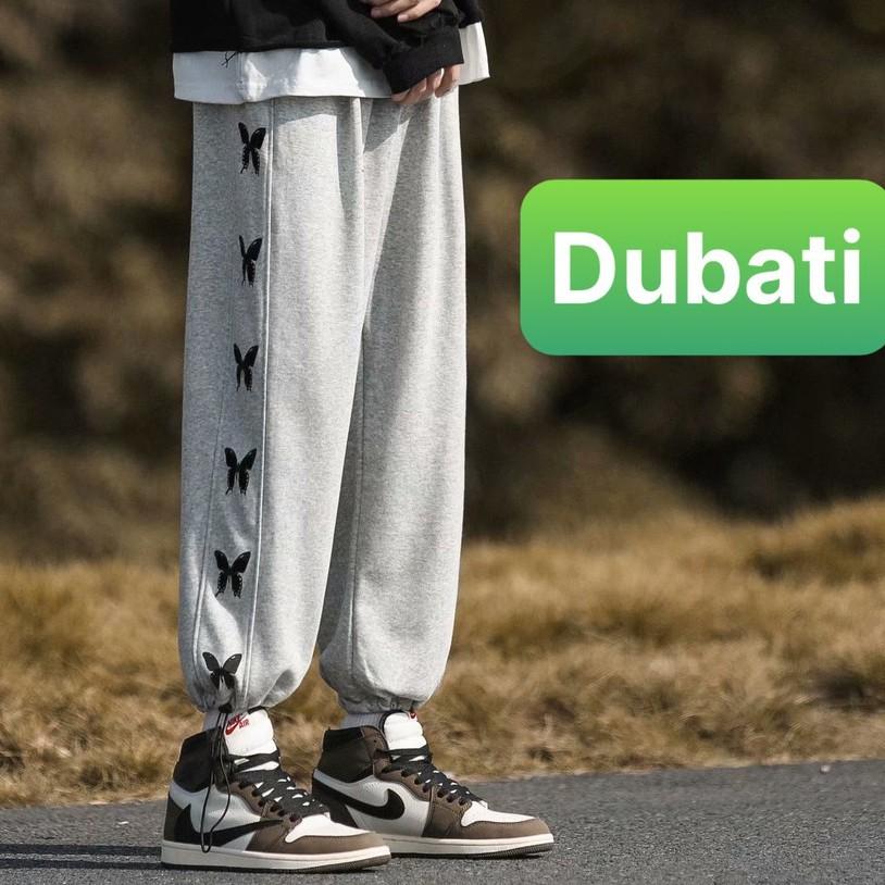 QUẦN JOGGER NAM NỮ HỌA TIẾT BƯỚM SANG CHẢNH HOT TREND- DUBATI FASHION
