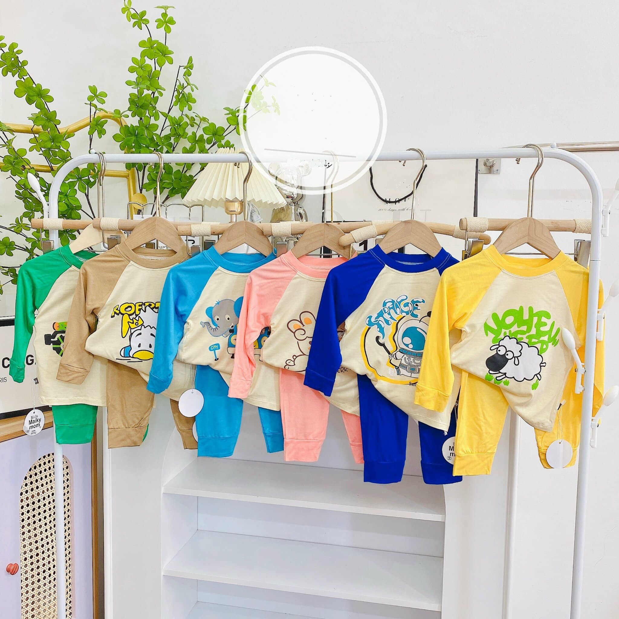 Set bộ thun lạnh dài tay chất đẹp cho bé