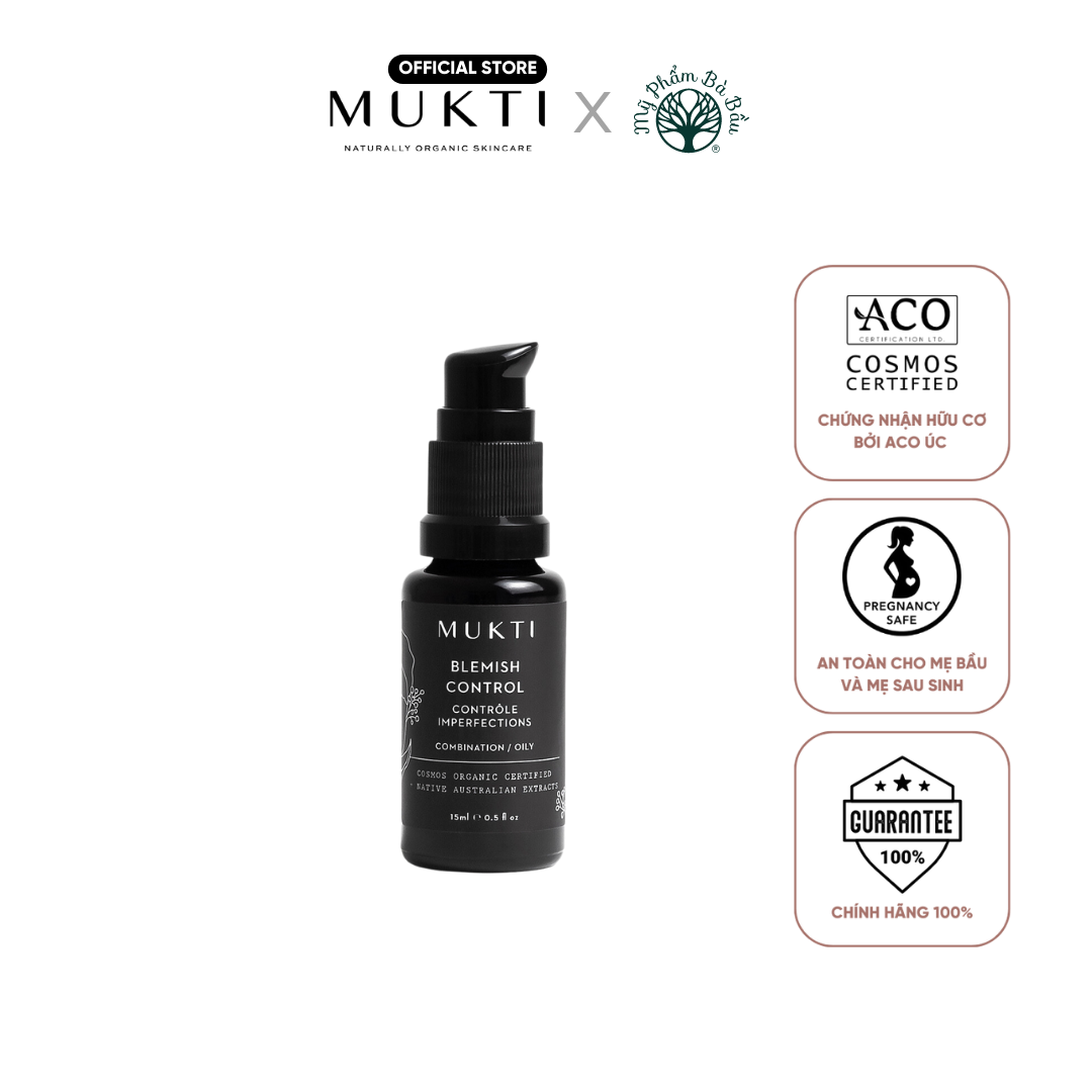 Tinh Chất Hữu Cơ Ngừa Mụn Mukti Blemish Control (15ml)