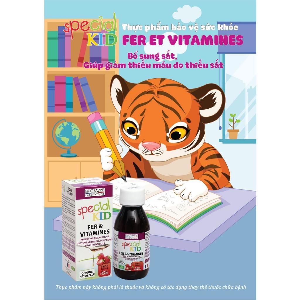 Siro Special Kid Fer Et Vitamines - Hỗ trợ thiếu máu do thiếu sắt ở trẻ - 125ml - Hàng Chính Hãng