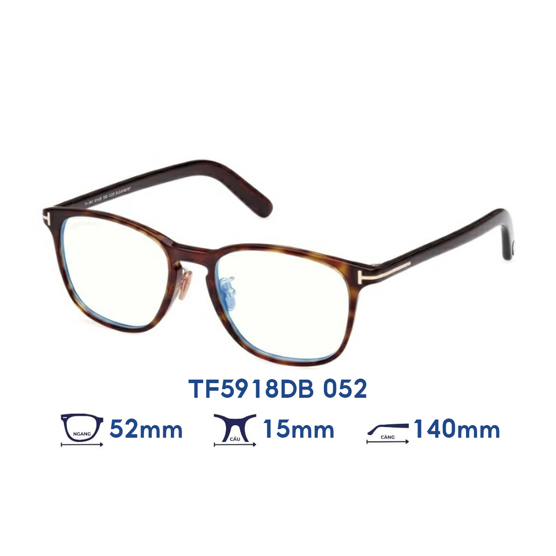GỌNG KÍNH UNISEX TOMFORD TF5918D (52-15-140)
