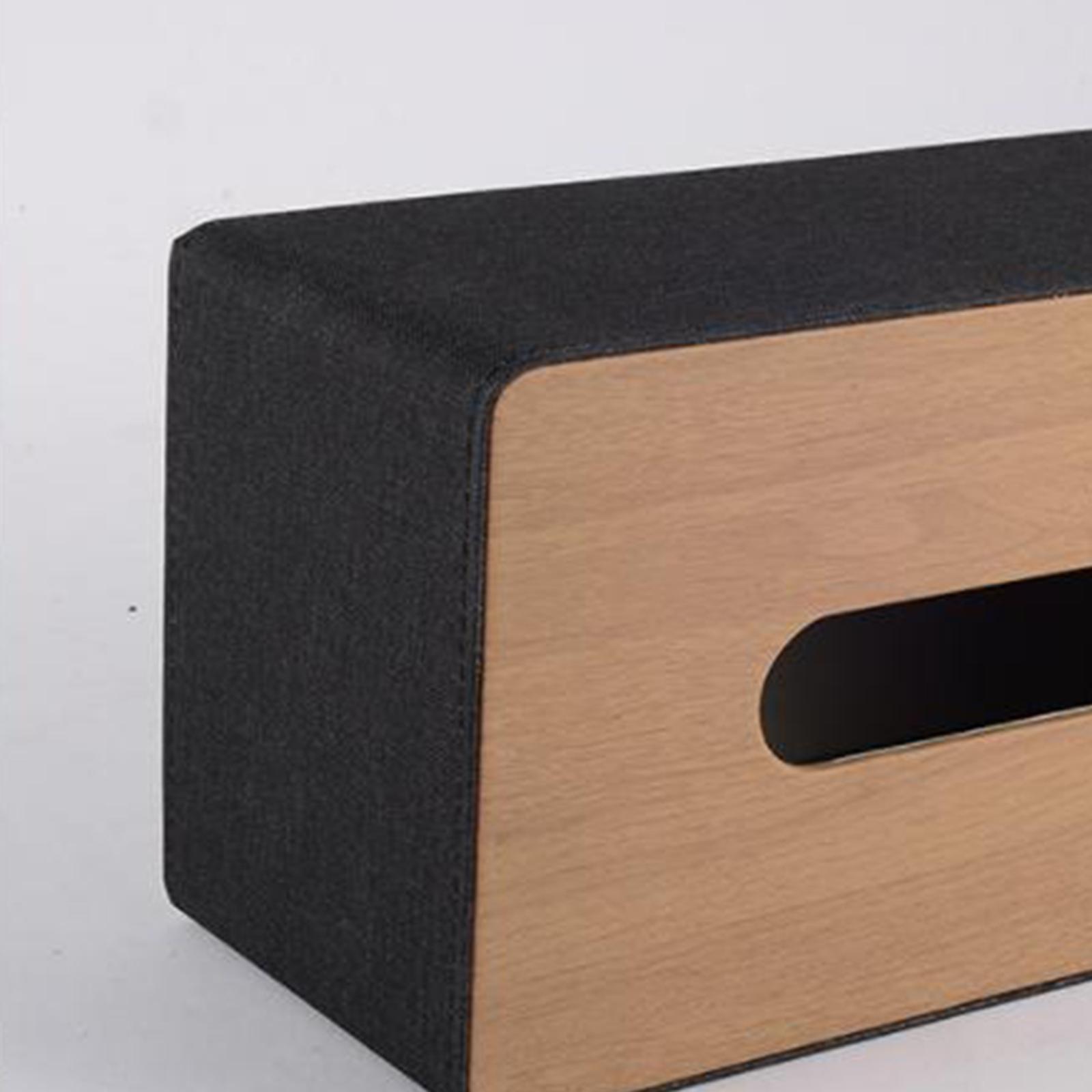 PU Leather Tissue Box Cover Hotel Home Paper Towel Bag Decorative Container