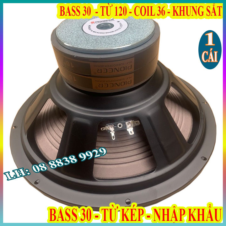 CỦ LOA BASS 30 PIONER COIL 36 TỪ 120 KÉP LOA HÀNG NHẬP KHẨU - GIÁ 1 LOA