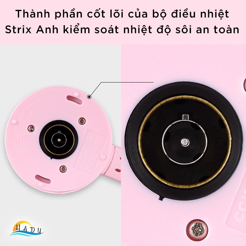 Ấm siêu tốc mini inox 304 cao cấp nhỏ gọn nhanh chóng tiện lợi, bình siêu tốc mini 0.5L đạt cấp thực phẩm an toàn HADU