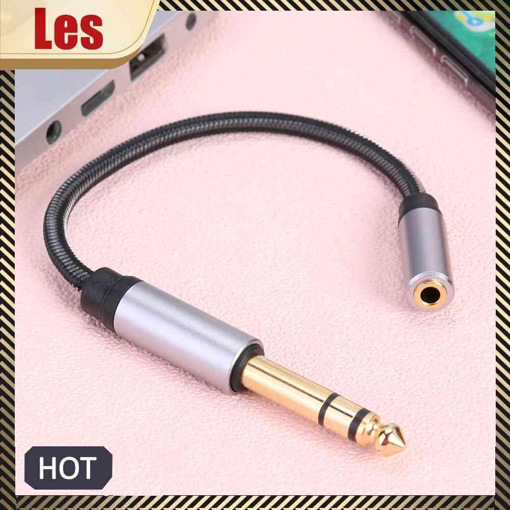 Dây Cáp Âm Thanh 0.2m Mạ Vàng Chuyển Đổi Đầu Cái 3.5mm Sang Đầu Đực 6.35mm