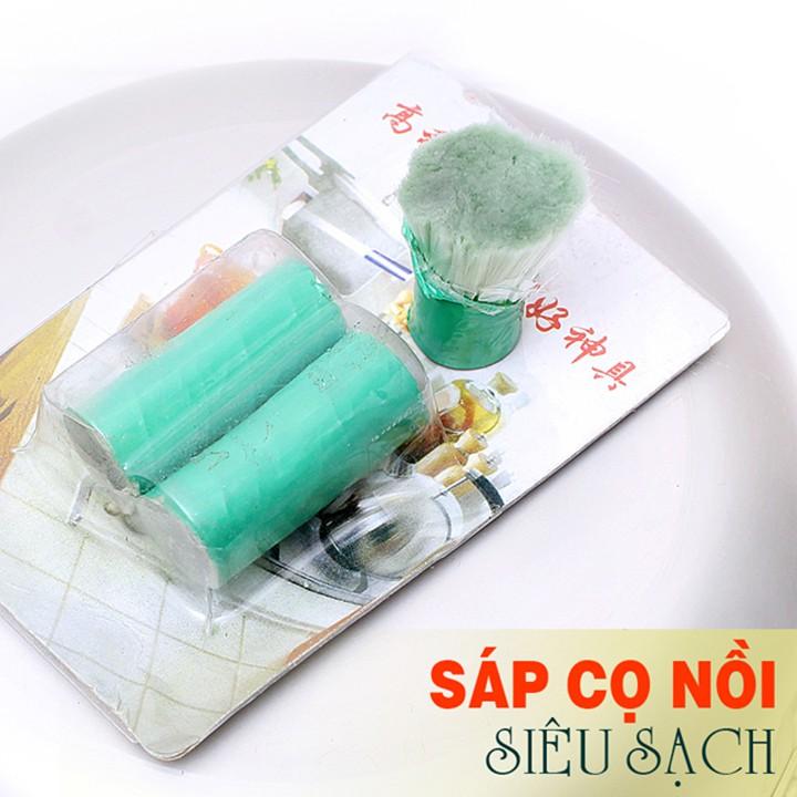 Combo 2 Dụng cụ cọ nồi siêu sạch – sáp cọ chảo nồi xoong