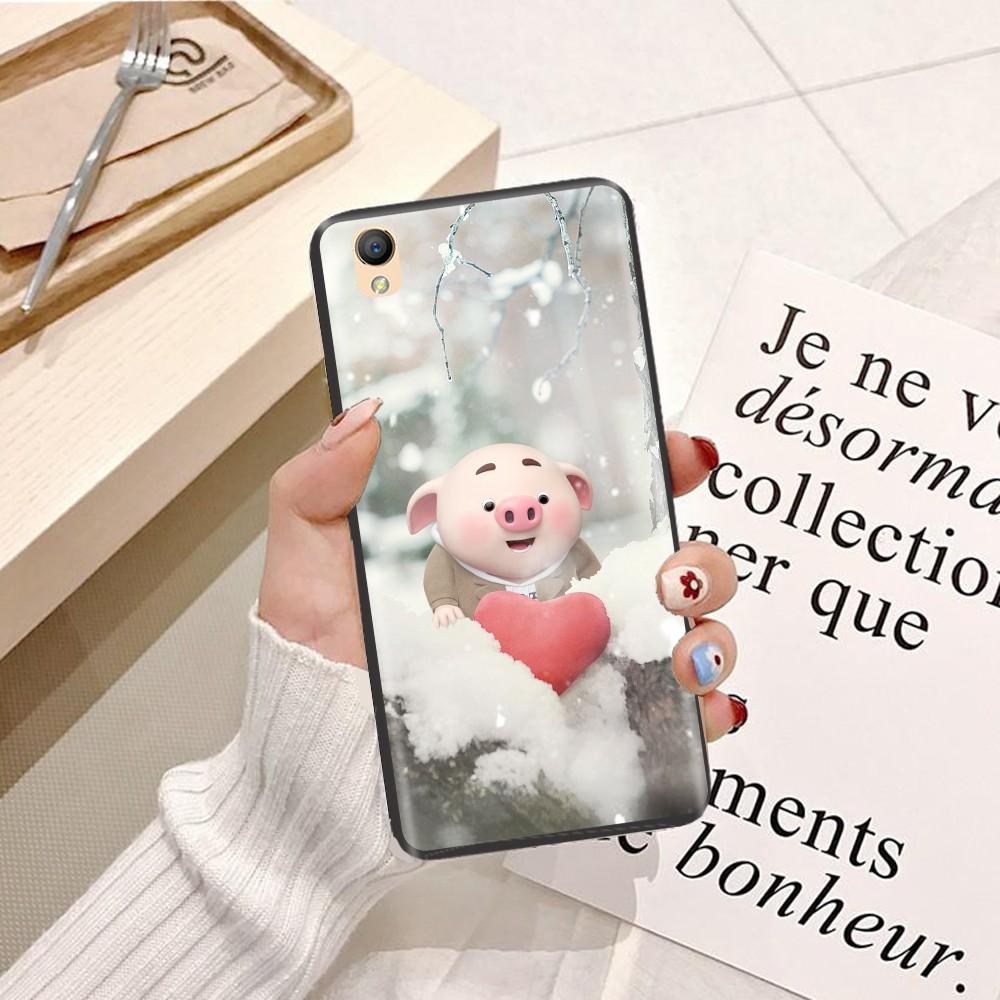 Ốp lưng dành cho điện thoại Oppo F3 Viền dẻo TPU hình Heo Con Dễ Thương
