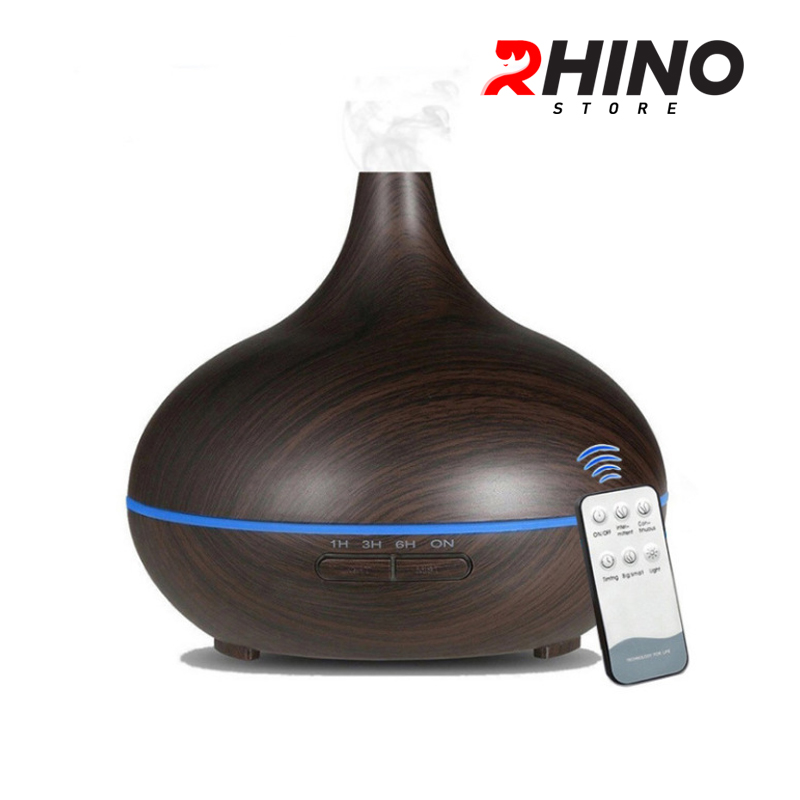 Máy phun sương tạo ẩm lớn Rhino H403 400ml, tích hợp đèn ngủ, điều khiển từ xa - Hàng chính hãng